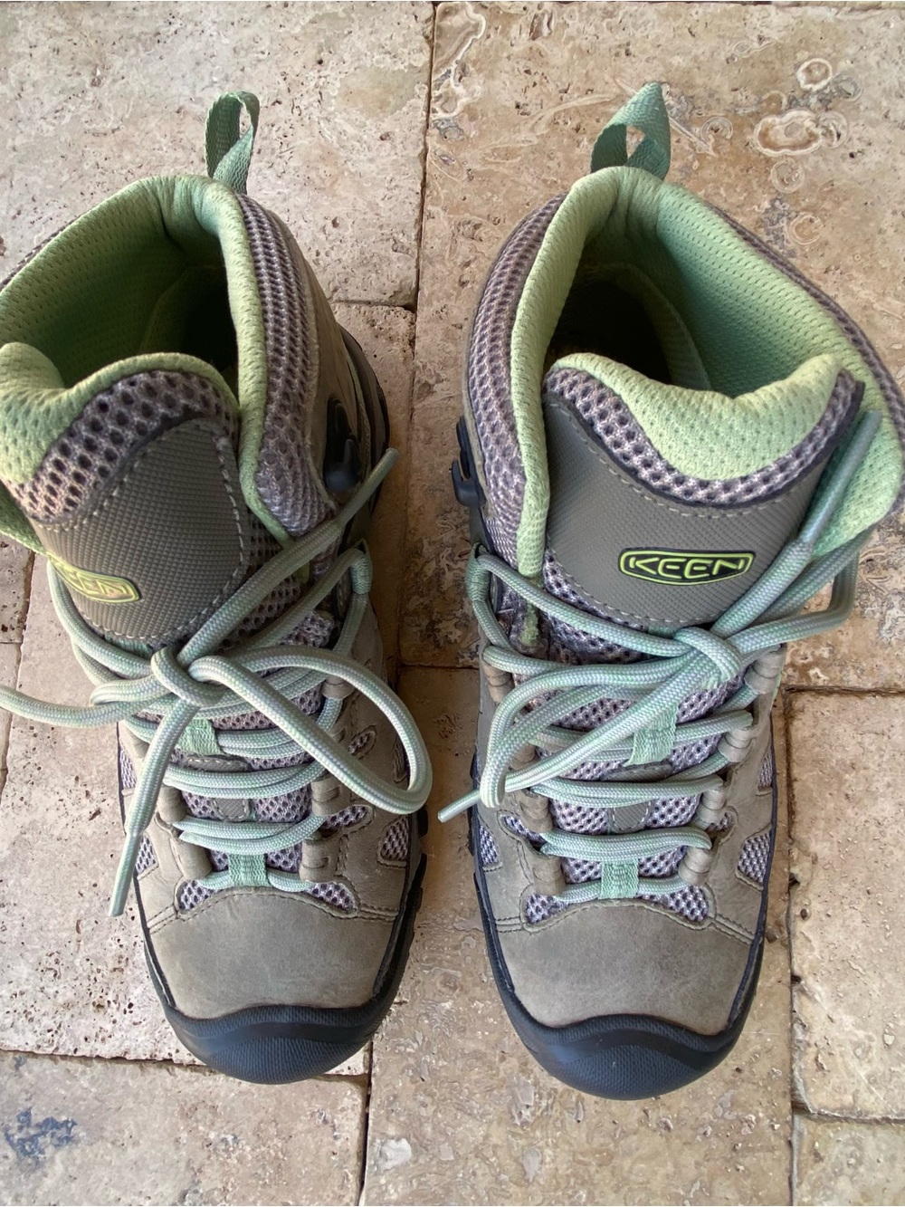 Keen Women’s SZ 7.5 W Targhee Vent Hiking Boots 1018589 EXCELLENT Spenco Insoles - Picture 4 of 10
